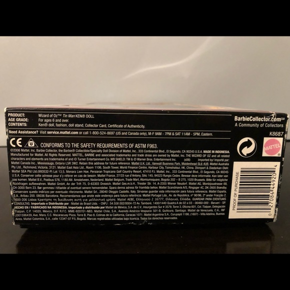 Barbie Tin Man Wizard Of Oz - Picture 3 of 3